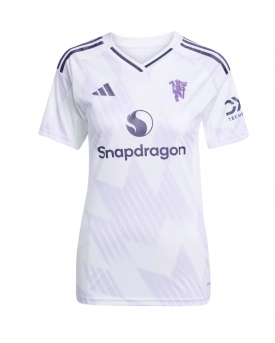 Manchester United Maglia Gara Trasferta Repliche 2025-26 Donna Maniche Corte